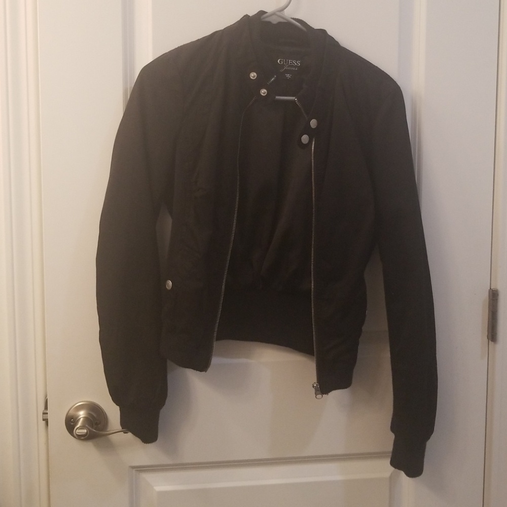 Black bomber jacket